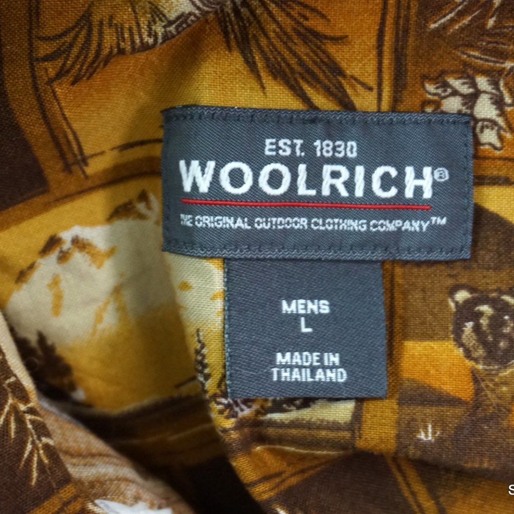 Woolrich Bears Rustic Print Button Down Shirt - image 3
